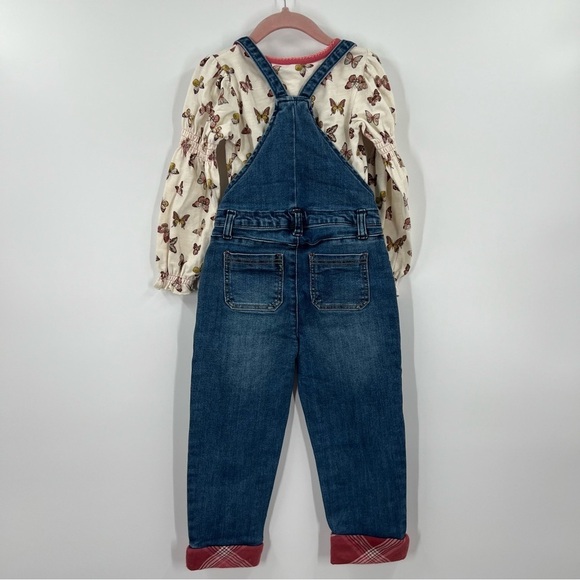 Matilda Jane Harvest Fit Jean Overalls Fall Flutter Set - Picture 5 of 13